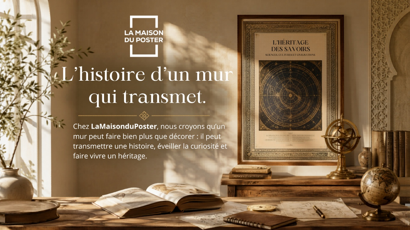 La Maison du Poster - Poster Islam prophètes et messagers : Tableau récapitulatif précis de la chronologie des prophètes mentionnés dans le Coran, une décoration murale indispensable pour tout foyer musulman.